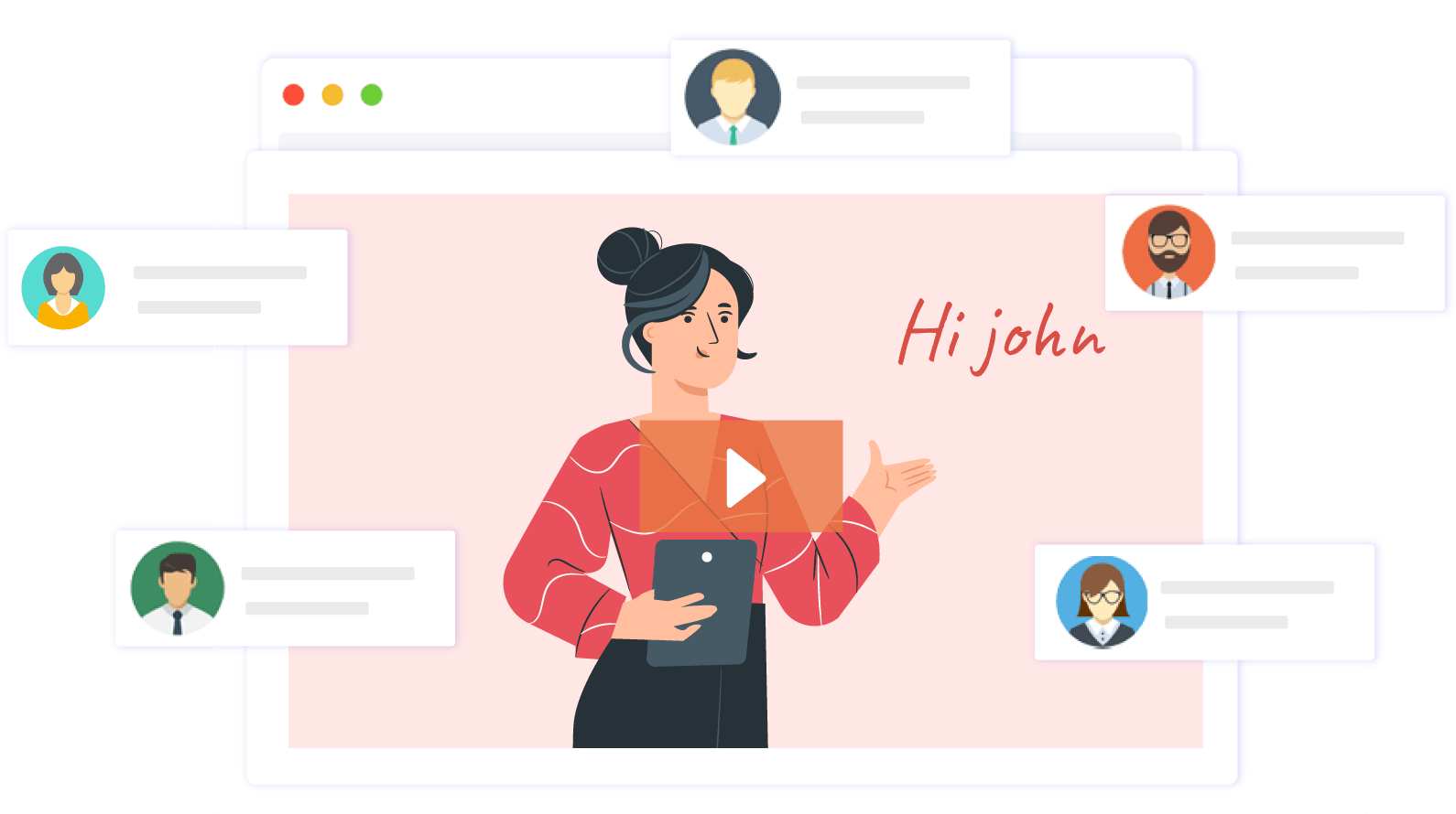 Deliver personalised video content from active campaign.